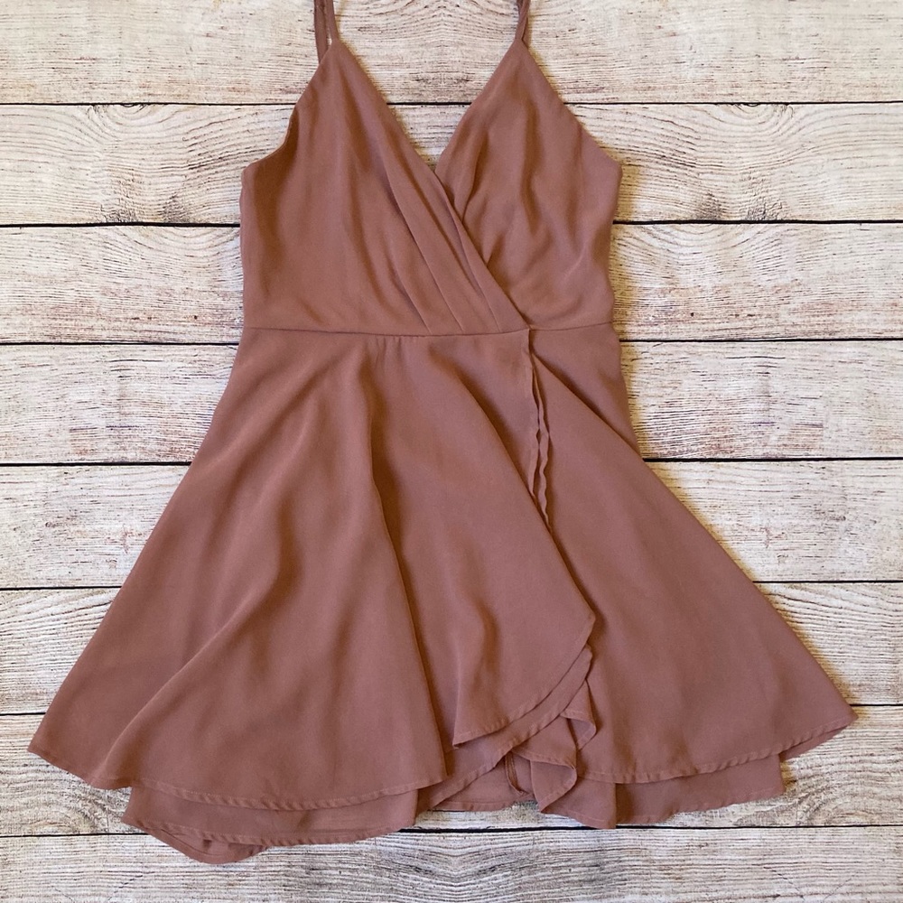 Windsor Pink Sheer multi Layer Dress Sz S/M